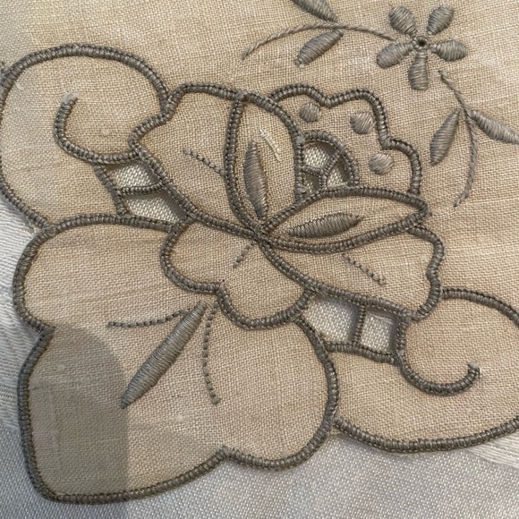 NWOT Vintage linen embroidered napkins - Picture 4 of 5
